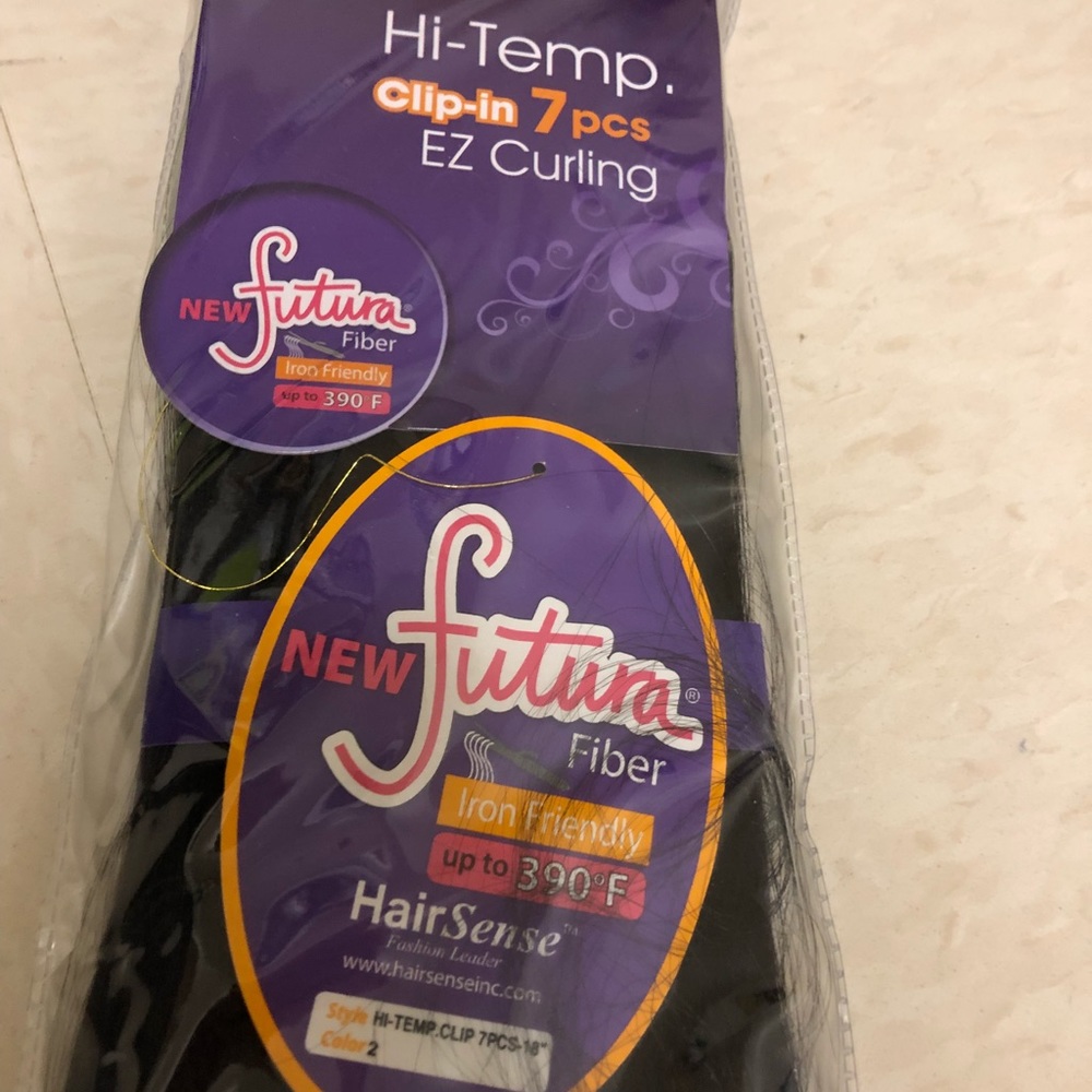 Hair extensions clip on